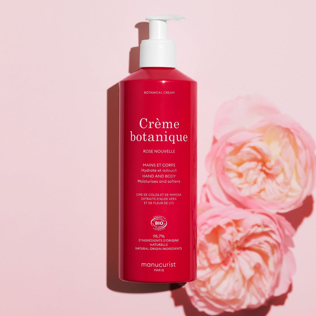 Crème botanique Parfum Rose Nouvelle - Cosmos Organic - 500ml